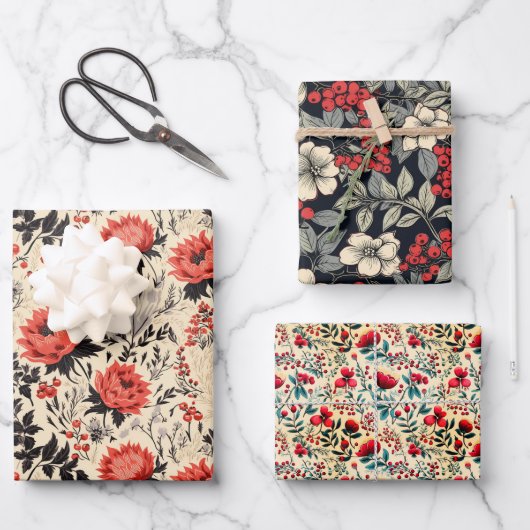 Feuille De Papier Cadeau Wolf Berry (Recto)