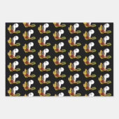 Feuille De Papier Cadeau Wolf Howling Moon (Devant)