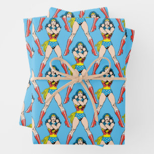 Feuille De Papier Cadeau Wonder Woman Bras Croisés