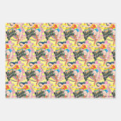 Feuille De Papier Cadeau Wonder Woman Flowers rétro (Devant 2)