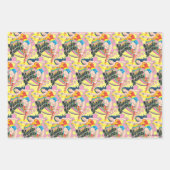 Feuille De Papier Cadeau Wonder Woman Flowers rétro (Devant)