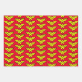 Feuille De Papier Cadeau Wonder Woman | Logo classique (Devant 3)