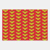 Feuille De Papier Cadeau Wonder Woman | Logo classique (Devant 2)