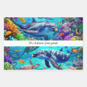 Feuille De Papier Cadeau Wrapping Decoupage 3 Sea World Dolphin Drawer  (Devant)