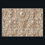 Feuille De Papier Cadeau Wrapping Paper<br><div class="desc">This wrapping paper comes in an elegant vintage lace and pearls design.</div>