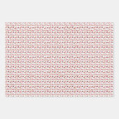 Feuille De Papier Cadeau Wrapping Paper Flat Sheet - Red Theme (Devant 3)