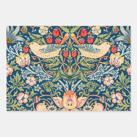 Feuille De Papier Cadeau Wrapping Paper Flat Sheet Set of 3 (Devant 3)