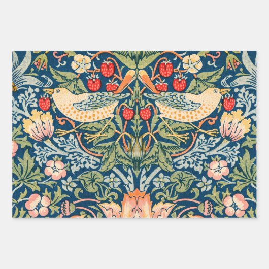 Feuille De Papier Cadeau Wrapping Paper Flat Sheet Set of 3 (Devant)