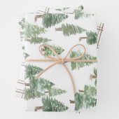 Feuille De Papier Cadeau Wrapping Paper Flat Sheet Set of 3 (En situation)