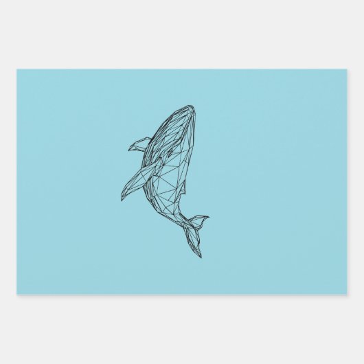 Feuille De Papier Cadeau Wrapping Paper Flat Sheet Set of 3 (Devant)