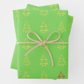 Feuille De Papier Cadeau Wrapping Paper Flat Sheet Set of 3 (En situation)