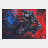 Feuille De Papier Cadeau Wrapping Paper for Decoupage Patriotic American  (Devant 2)