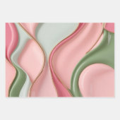 Feuille De Papier Cadeau Wrapping paper in stylish abstract graphic (Devant 3)