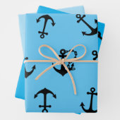 Feuille De Papier Cadeau  Wrapping Paper Sheets Anchor (En situation)