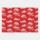 Feuille De Papier Cadeau Wrapping Paper Sheets - Christmas Patterns (Devant 2)