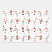 Feuille De Papier Cadeau Wrapping Paper Sheets - Circus Fair Carnival Clown (Devant 3)