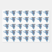 Feuille De Papier Cadeau Wrapping Paper Sheets - Deer, Mug, Bear (Devant 3)