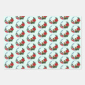 Feuille De Papier Cadeau Wreath de la souris de Noël (Devant)