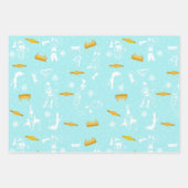 Feuille De Papier Cadeau Wrestling themed wrapping paper - variety 3-pack (Devant 3)