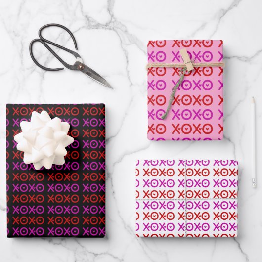 FEUILLE DE PAPIER CADEAU XOXO (Recto)