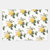 Feuille De Papier Cadeau Yellow Rose Pattern (Devant 3)