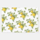 Feuille De Papier Cadeau Yellow Rose Pattern (Devant)