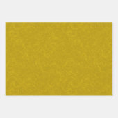 Feuille De Papier Cadeau Yellow textured surface with  swirling pattern (Devant)