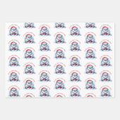 Feuille De Papier Cadeau Yeti avec cadeau - Ne pas ouvrir (Devant)