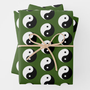Feuille De Papier Cadeau Yin et Yang