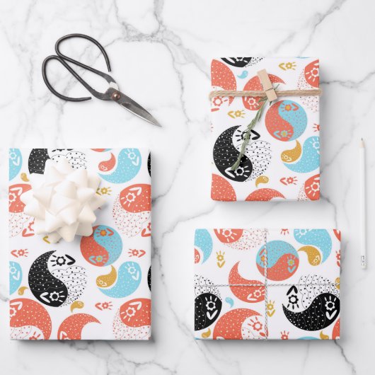 Feuille De Papier Cadeau Yin Yang (Recto)