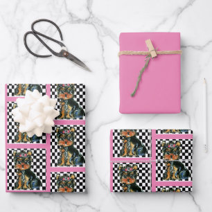 FEUILLE DE PAPIER CADEAU YORKIE POO