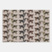 Feuille De Papier Cadeau Yorkshire Terrier, Yorkie Dog (Devant 3)