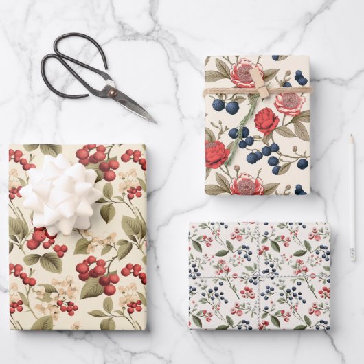 Feuille De Papier Cadeau Young Berry (Recto)
