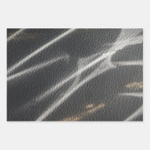 Feuille De Papier Cadeau Zany lignes modernes brillantes ou grèves (Devant 2)