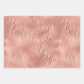 Feuille De Papier Cadeau Zebra Print Glam Gold (Devant 3)