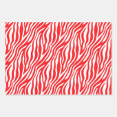 Feuille De Papier Cadeau Zebra Stripe cadeau de Noël envelopper (Devant)
