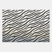 Feuille De Papier Cadeau Zebra Stripes Exotic Poster de animal (Devant 2)