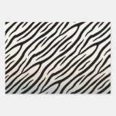 Feuille De Papier Cadeau Zebra Stripes Exotic Poster de animal (Devant)