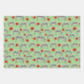 Feuille De Papier Cadeau Zebras Among Hibiscus (Devant 2)