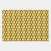 Feuille De Papier Cadeau Zigzags ananas (Devant 3)