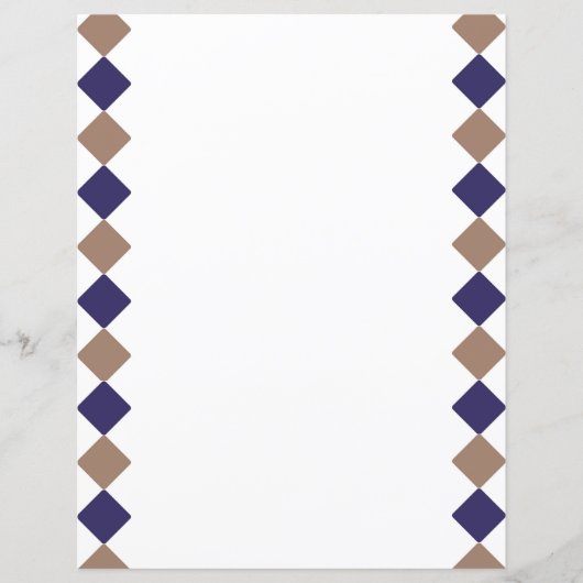 Feuille de papier carré géométrique (Devant)