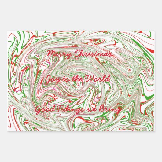 Feuille de papier de déviation de Noël (Devant)