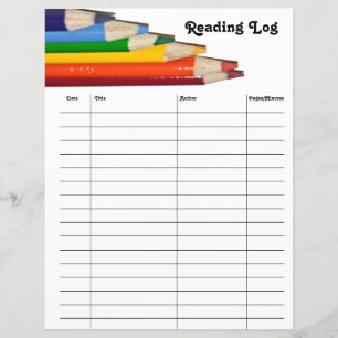 Feuille de papier de journal de lecture colorée