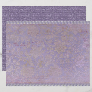 Feuille de papier de journal lavande vintage
