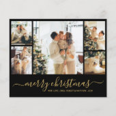 Feuille de papier de Noël photo élégant du budget (Devant)