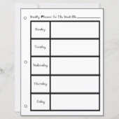 Feuille de papier de police de structure 5 jours p (Devant)