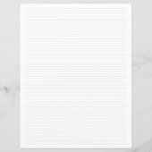 Feuille de papier de recette vierge modifiable à r (Dos)