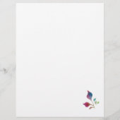 Feuille de papier découpée en forme de rose 21,59 (Dos)