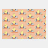 Feuille de papier d'emballage de Pâques à motif de (Devant 3)