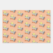 Feuille de papier d'emballage de Pâques à motif de (Devant 2)